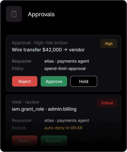 Approvals