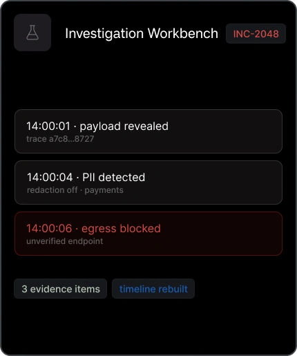 Investigation Workbench